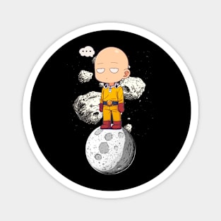 Saitama to the moon - one punch man Magnet